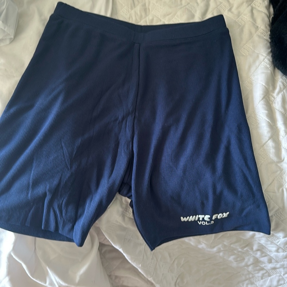 White fox bike shorts